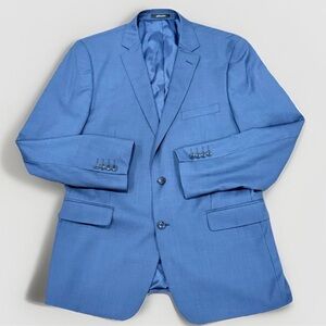 Mantoni Wool Blazer Jacket Mens 46L
Super Fine Virgin Wool Navy Blue 2
Button